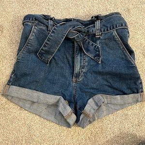 Express Super high waisted shortie shorts